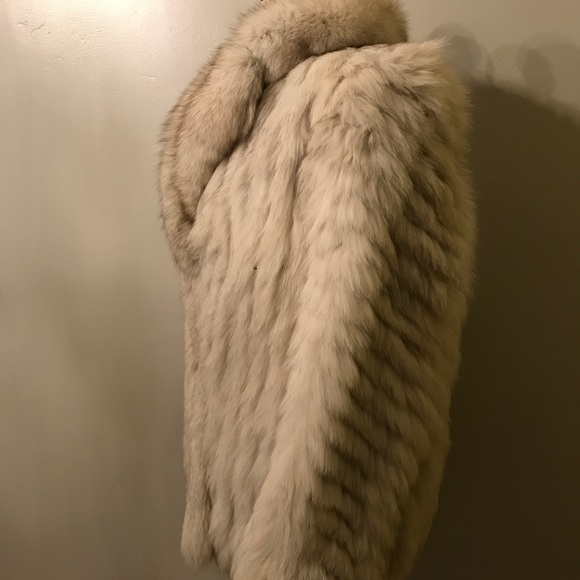 Saga Furs Cream Fur Coat - Picture 4 of 8